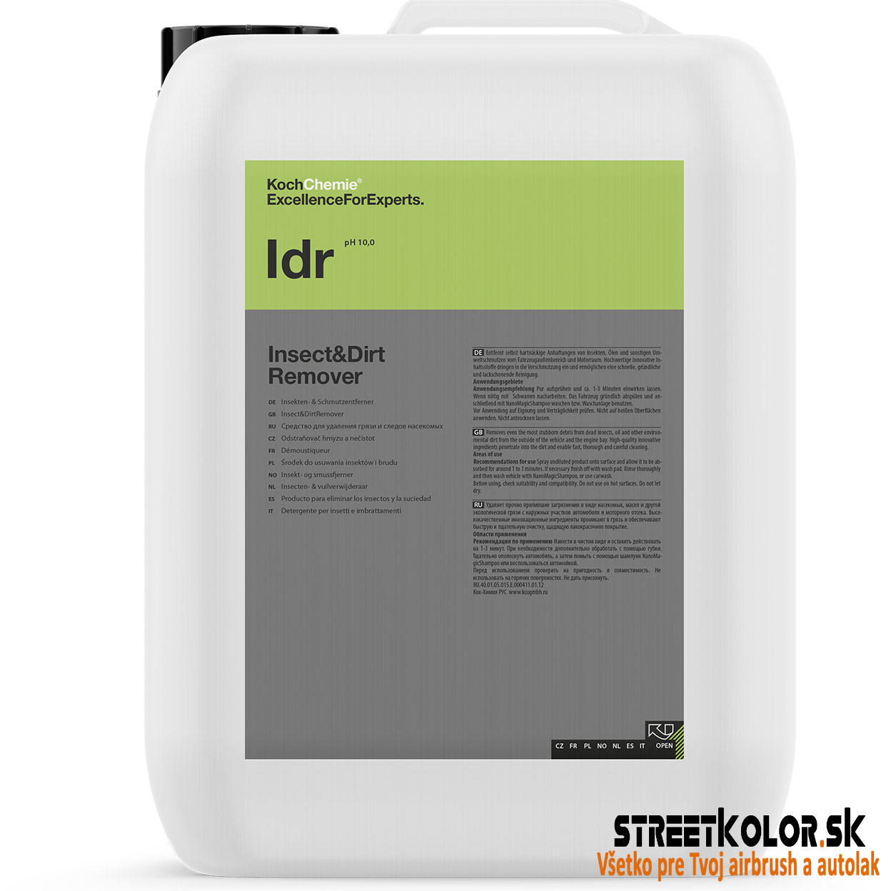 KochChemie Rovar- és szennyeződéseltávolító Insect & DirtRemover Idr 10 Kg