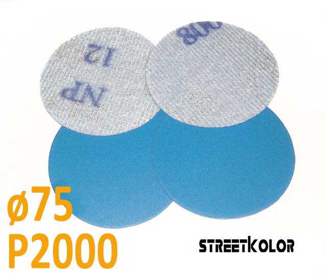 Csiszolópapír excentrikus csiszolóra, P2000 szemcsésség, átmérő: 75mm, 1 darab