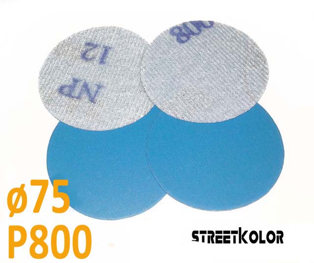 Csiszolópapír excentrikus csiszolóra, P800 szemcsésség, átmérő: 75mm, 1 darab