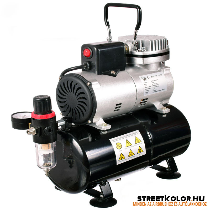 FENGDA ® LS-186S airbrush kompresszor 3l légtartállyal