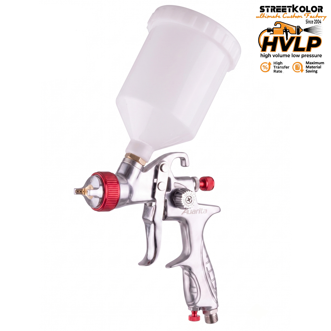 Auarita H-887P HVLP festékszóró pisztoly 1,3 mm (170-300 l/perc)