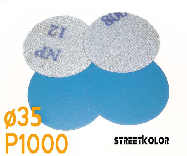 Csiszolópapír excentrikus csiszolóra, P1000 szemcsésség, átmérő: 35mm, 1 darab