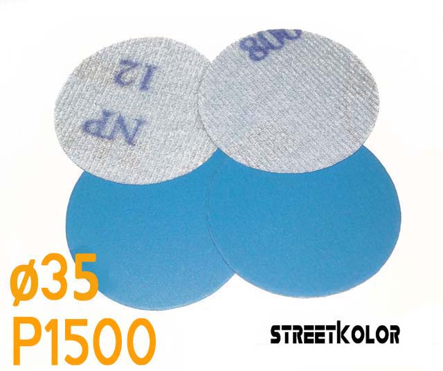 Csiszolópapír excentrikus csiszolóra, P1500 szemcsésség, átmérő: 35mm, 1 darab