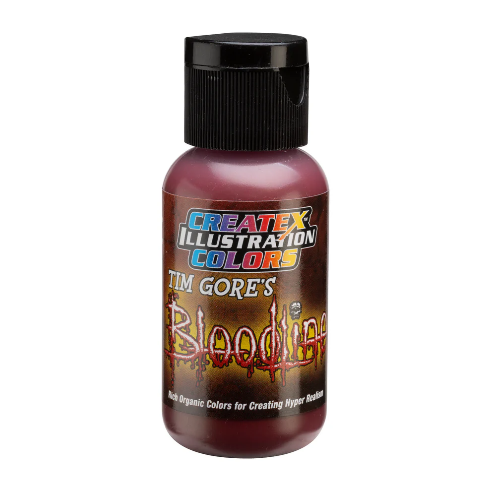 Illusztrációs Karmazsinvörös airbrush festék CreateX 5040 30 ml – Illustration Coagulated Crimson Bloodline