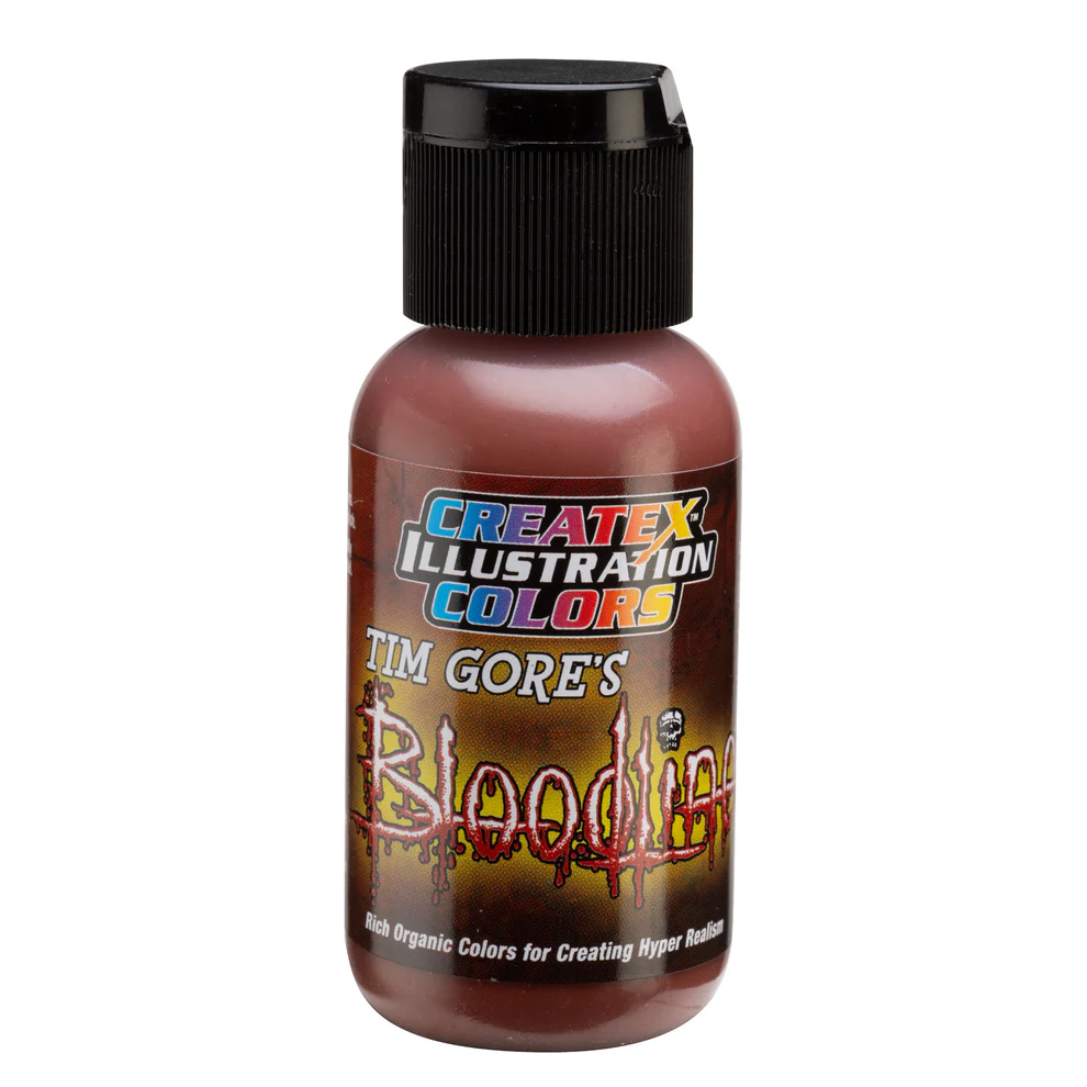 Illusztrációs Barna airbrush festék CreateX 5048 30 ml – Illustration Surgery Sienna Bloodline