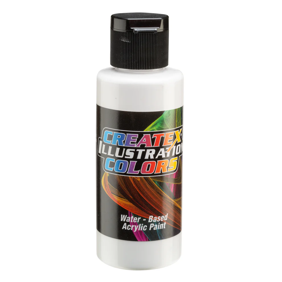 Illusztrációs Fedő fehér airbrush festék CreateX 60 ml – 5068 Opaque White