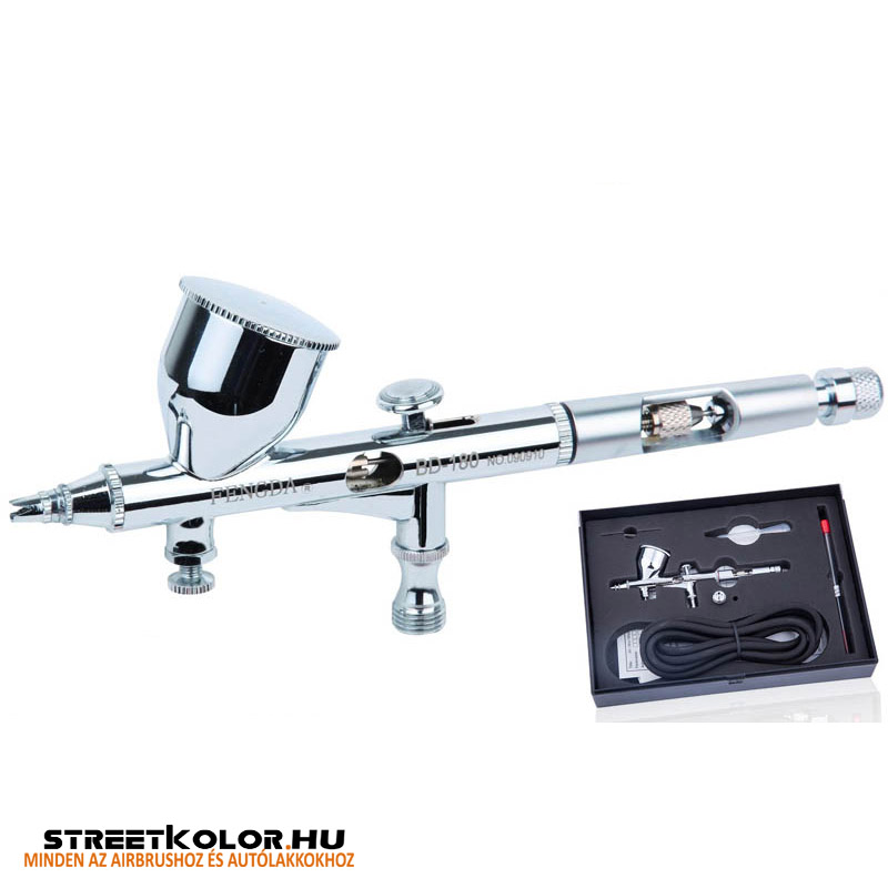 FENGDA ® FE-180K airbrush pisztoly 0,2+0,3 mm tű, szórófej + cső