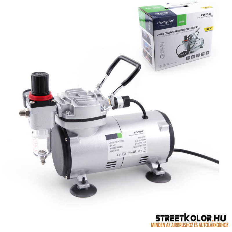 FENGDA ® FD18-2 egyhengeres airbrush kompresszor