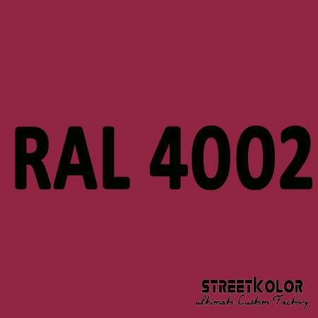 RAL 4002 Uretán autófesték fényes vagy matt 1 liter + fixáló + hígító