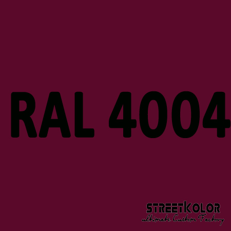 RAL 4004 Uretán autófesték fényes vagy matt 1 liter + fixáló + hígító