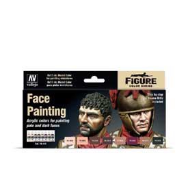 Vallejo 70.119 Face Painting airbrush festék készlet 8x17 ml