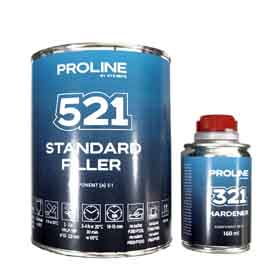Akril töltőalapozó fekete PROLINE 521 HS 5:1 (800 + 160 ml)