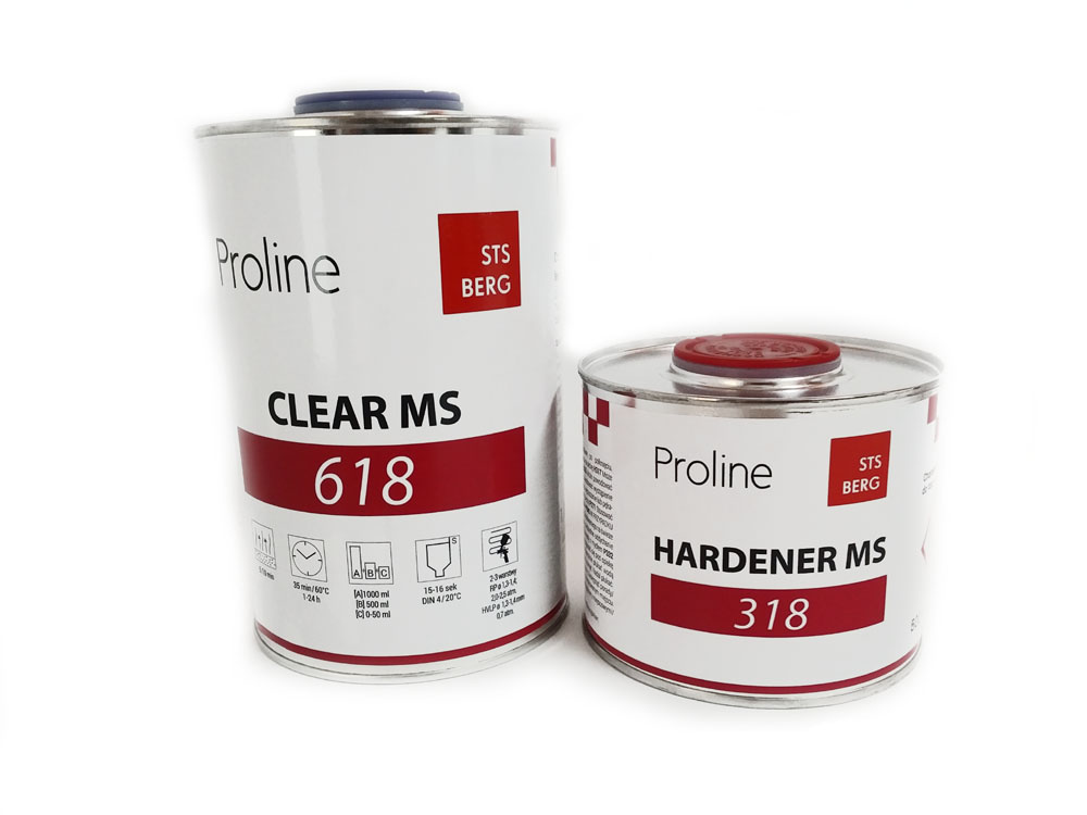 PROLINE 618 PREMIUM MS 2:1 akril átlátszó lakk (5 l lakk + 2,5 l fixáló + hígító