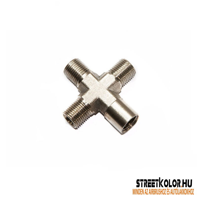 Fengda Csatlakozó, 1 x belső 1/8", 3 x külső 1/8" menet