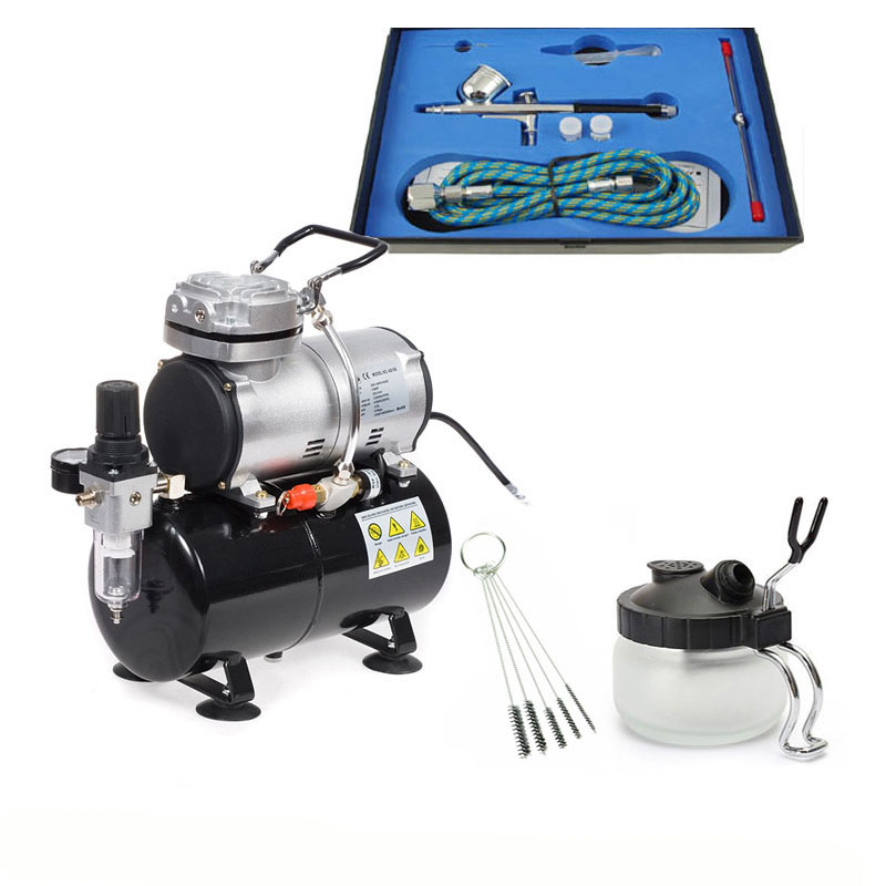 Airbrush szett: Fengda AS-186 kompresszor és Fengda BD-130K pisztoly