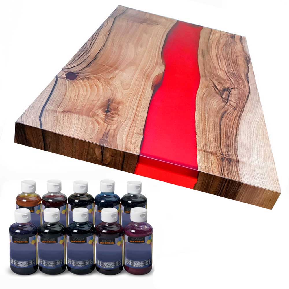 Piros színező koncentrátum 50ml, 1-5kg epoxi gyantához