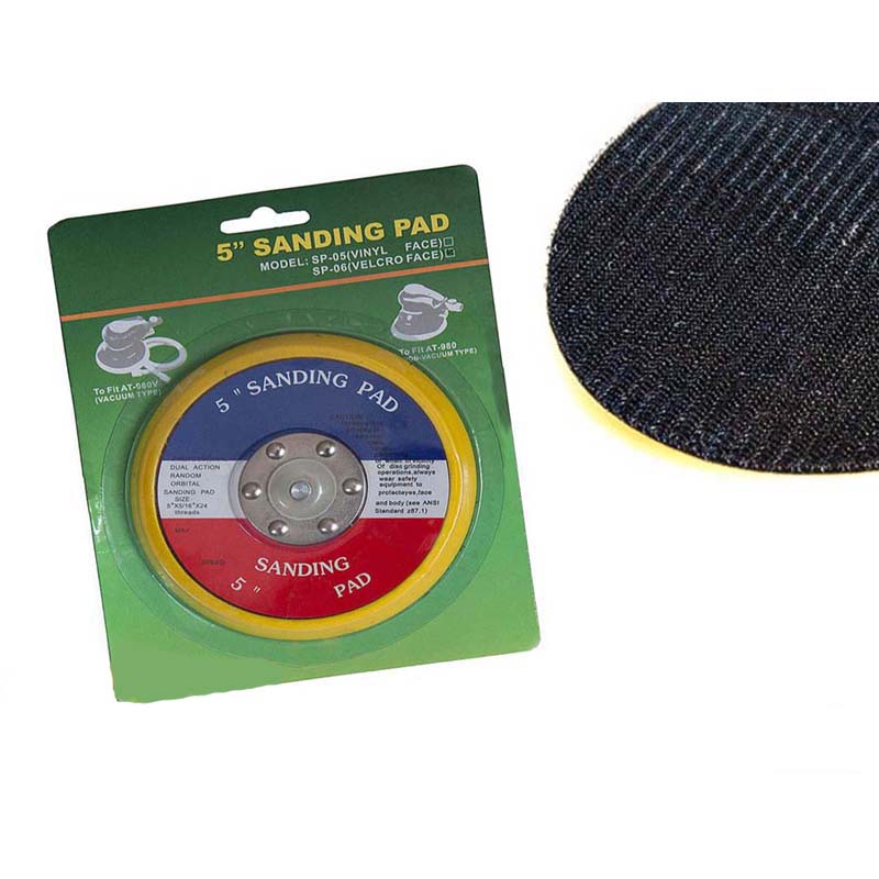 125mm tépőzáras sodrótányér pneu csiszolóhoz, menet: M8 - 5/16", nyílások nélkül