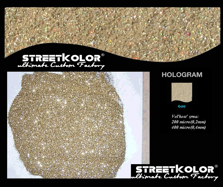 KolorPearl Brilliant higítós festék, Arany Hologram árnyalat, 200 micro 
