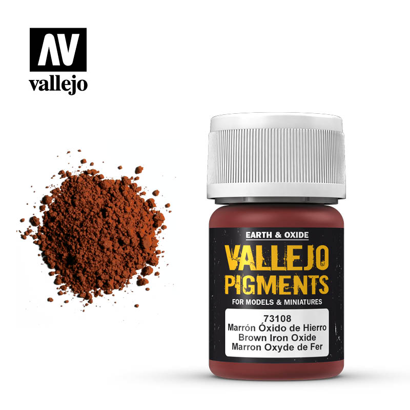 Vallejo pigment - BROWN IRON OXIDE 73108