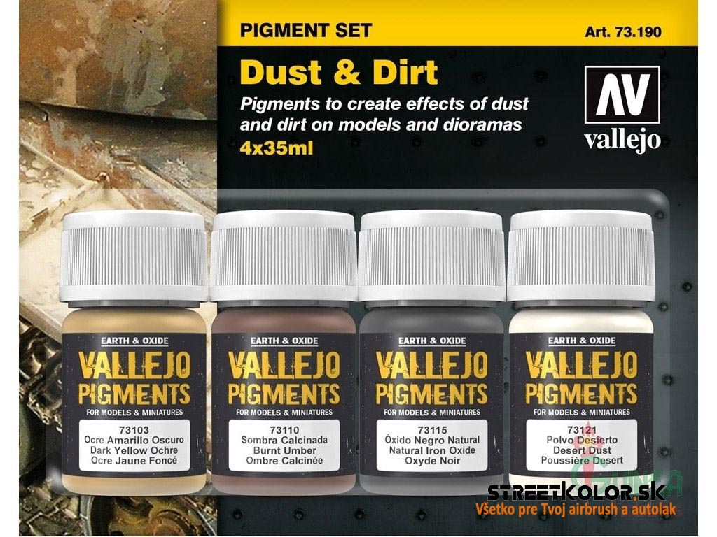 Vallejo pigment Set Dust and Dirt 731190  4 x 30ml