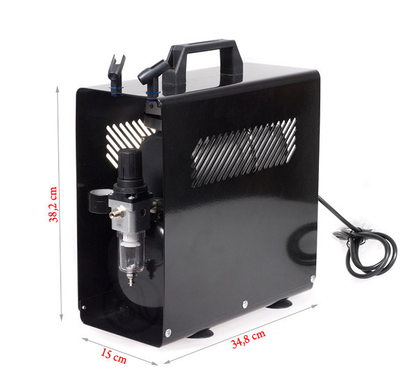 FENGDA AS-186A airbrush kompresszor 3l légtartállyal