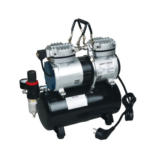 HSENG ® AS-196 kéthengeres airbrush kompresszor