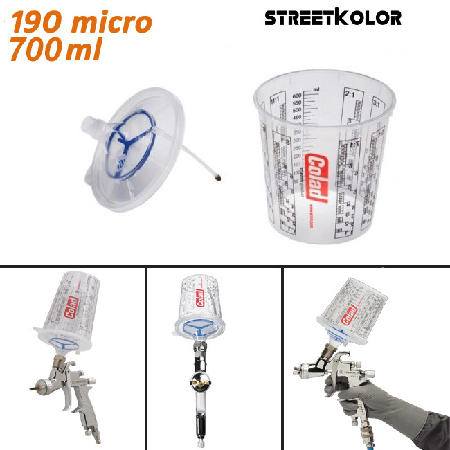 Colad Snap Lid, Hulladékmentes permetezőrendszer, Fedél 190 mikron + 700ml pohár