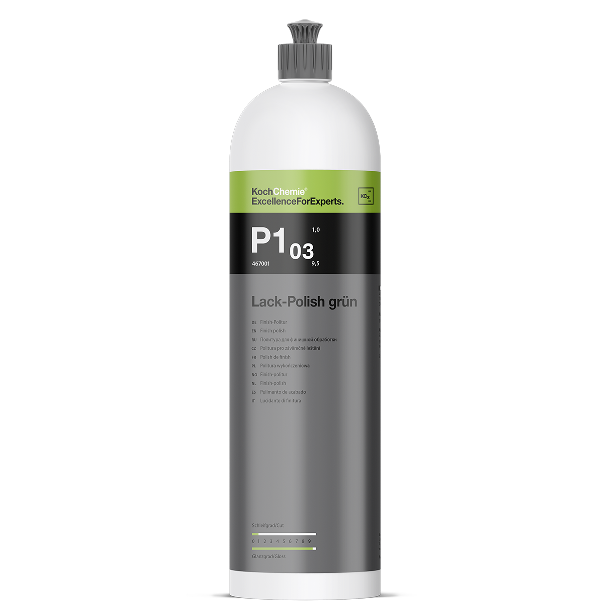 KochChemie P1.03 lakk új és enyhén mállott lakkokhoz, 1000 ml magas fényű