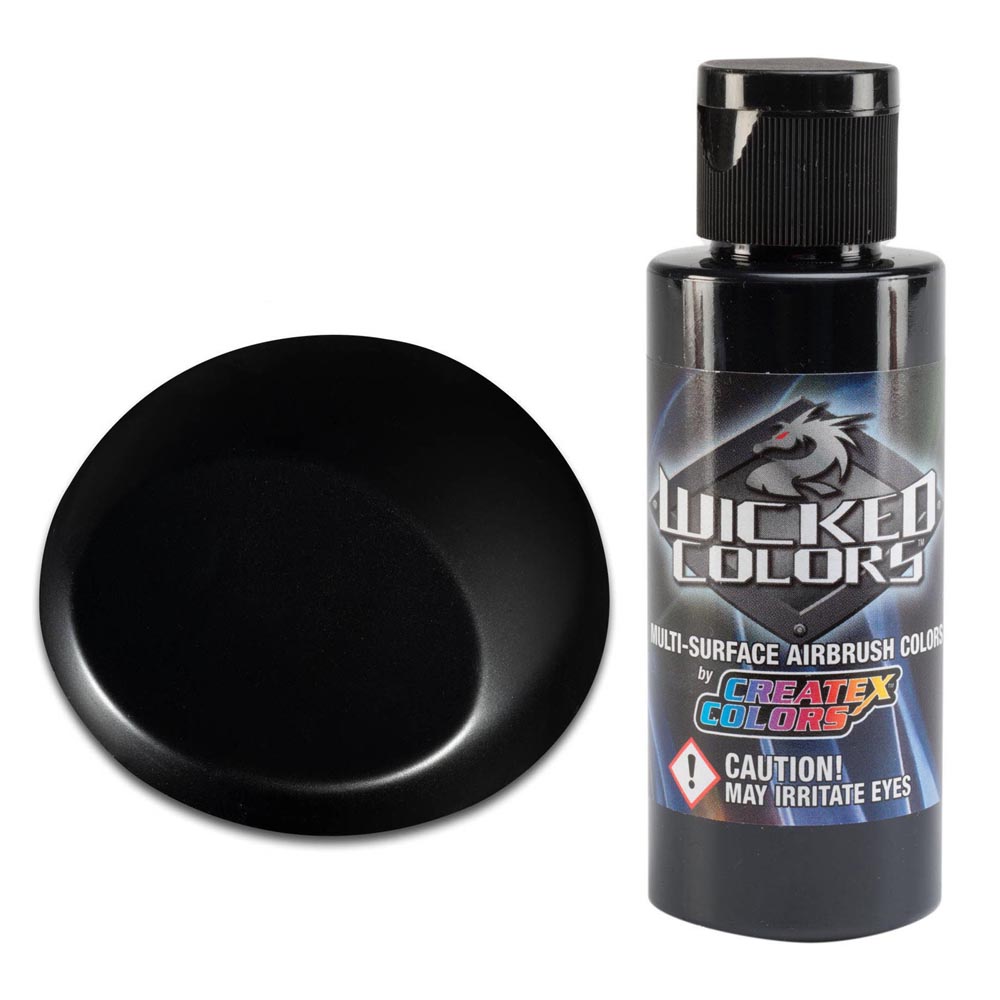 Wicked Detail Fekete airbrush festék CreateX W051 60 ml – Detail Black