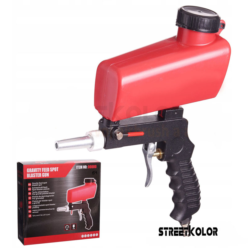 KolorTech PS-4B homokszóró pisztoly. fogyasztás: 180l/min.