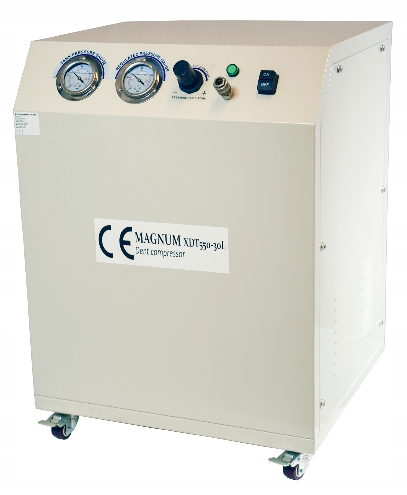 MAGNUM DT750 airbrush kompresszor 30 L légtartállyal, 120l/min.,csak 58 dB