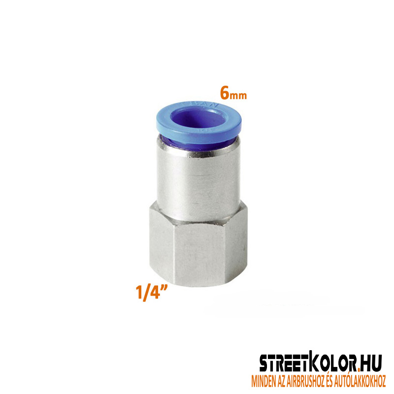 Közvetlen airbrush légkapcsoló 1/4" - 6mm