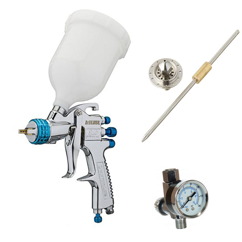 DeVilbiss SLG-620 1,3mm szórópisztoly + 1,8mm tű, szórófej + szabályzó