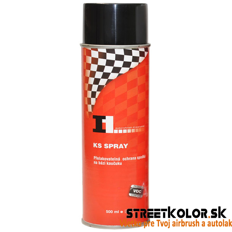 KS SPRAY - Átlakkozható alvázvédő - FEKETE, térfogat: 500ml