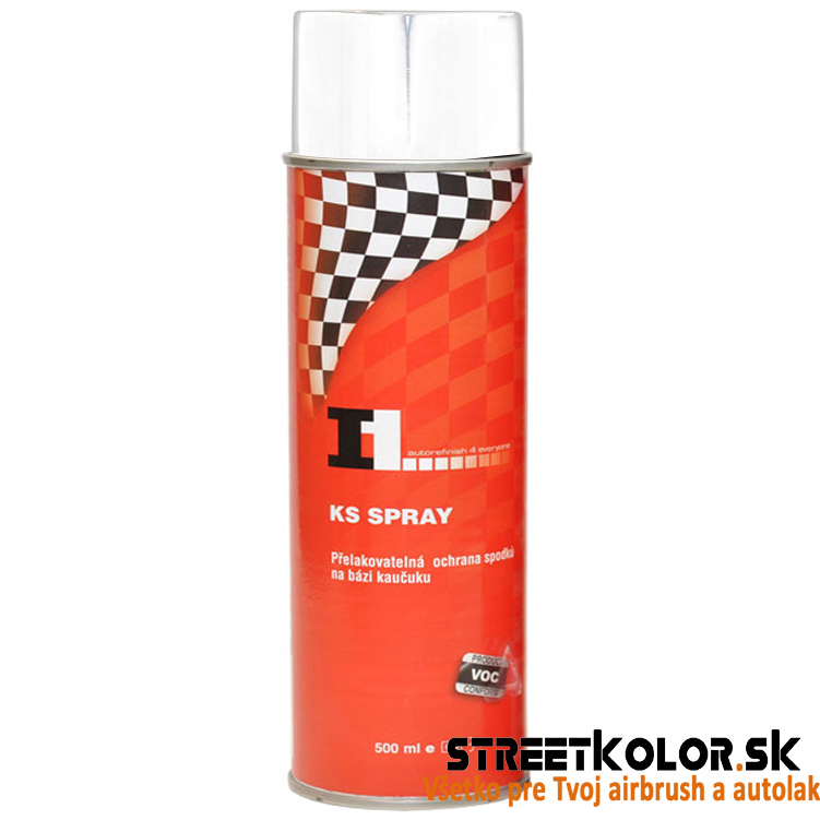 KS SPRAY - Átlakkozható alvázvédő - FEHÉR, térfogat: 500ml