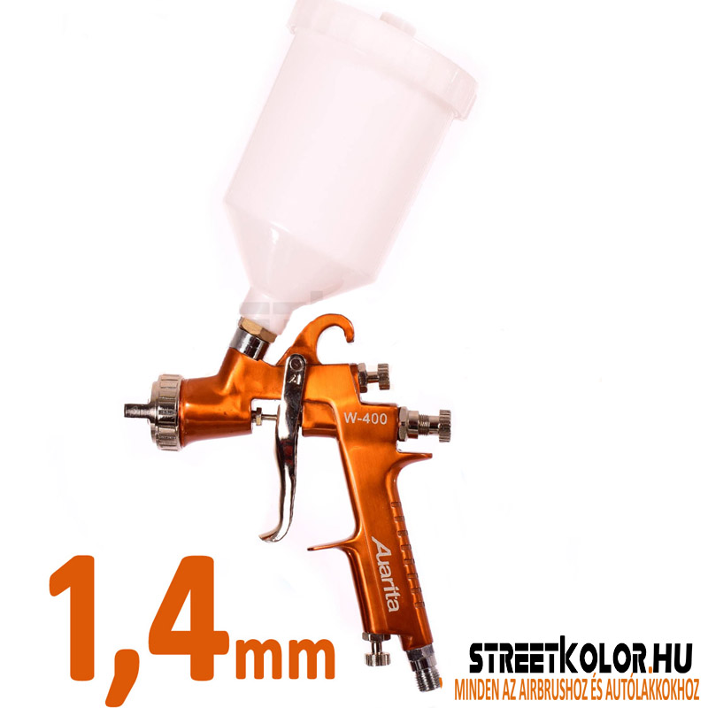 Auarita W-400 1,4mm LVMP szórópisztoly, légfogyasztás 156-269l/min.