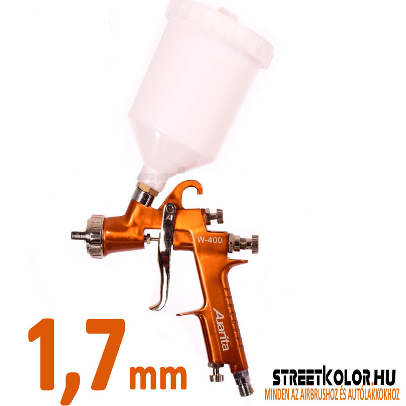Auarita W-400 1,7mm LVMP szórópisztoly, légfogyasztás 156-269l/min.