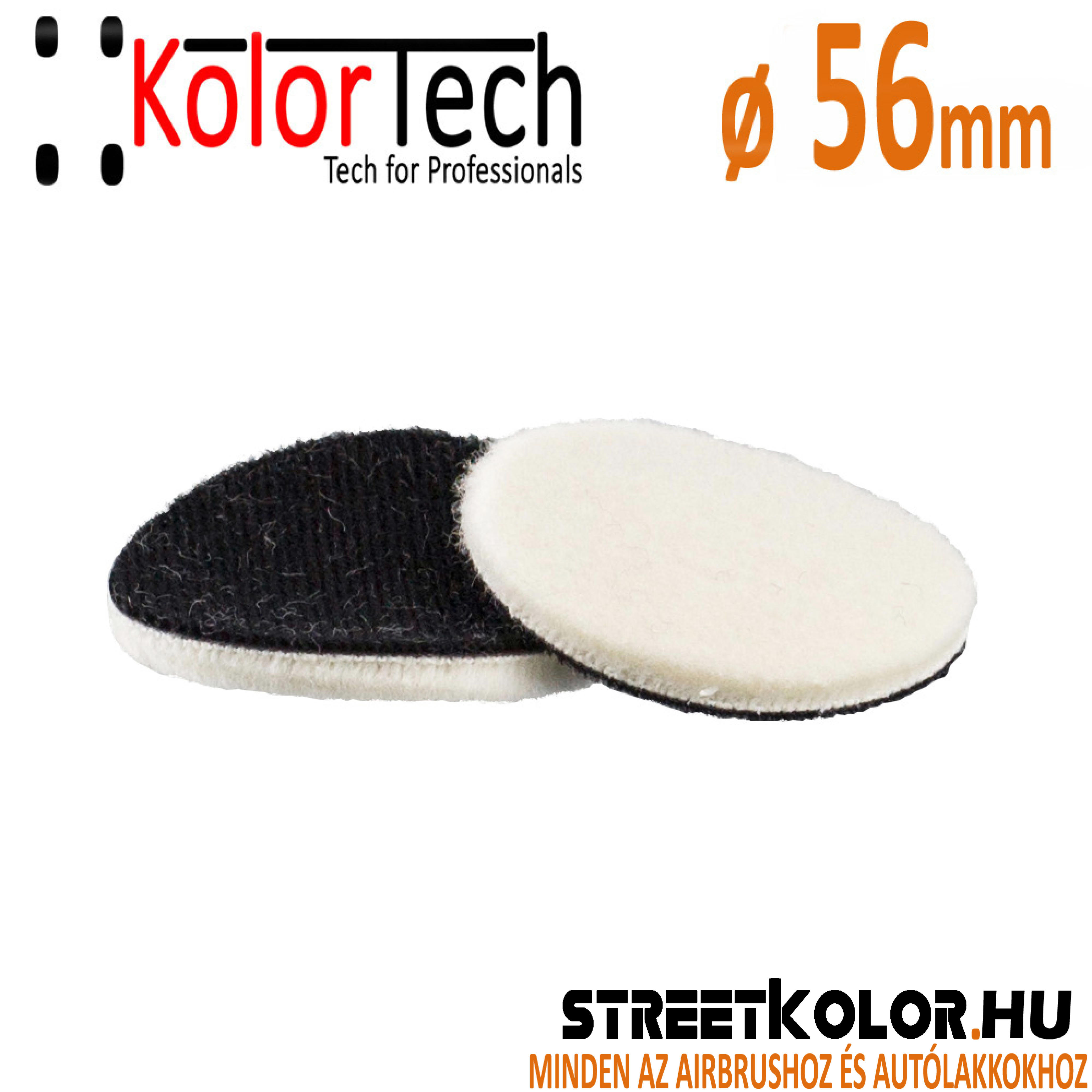 KOLORTECH SUPERPOLISH rövidszőrű báránybőrből készült polírozókorong, Ø56 mm