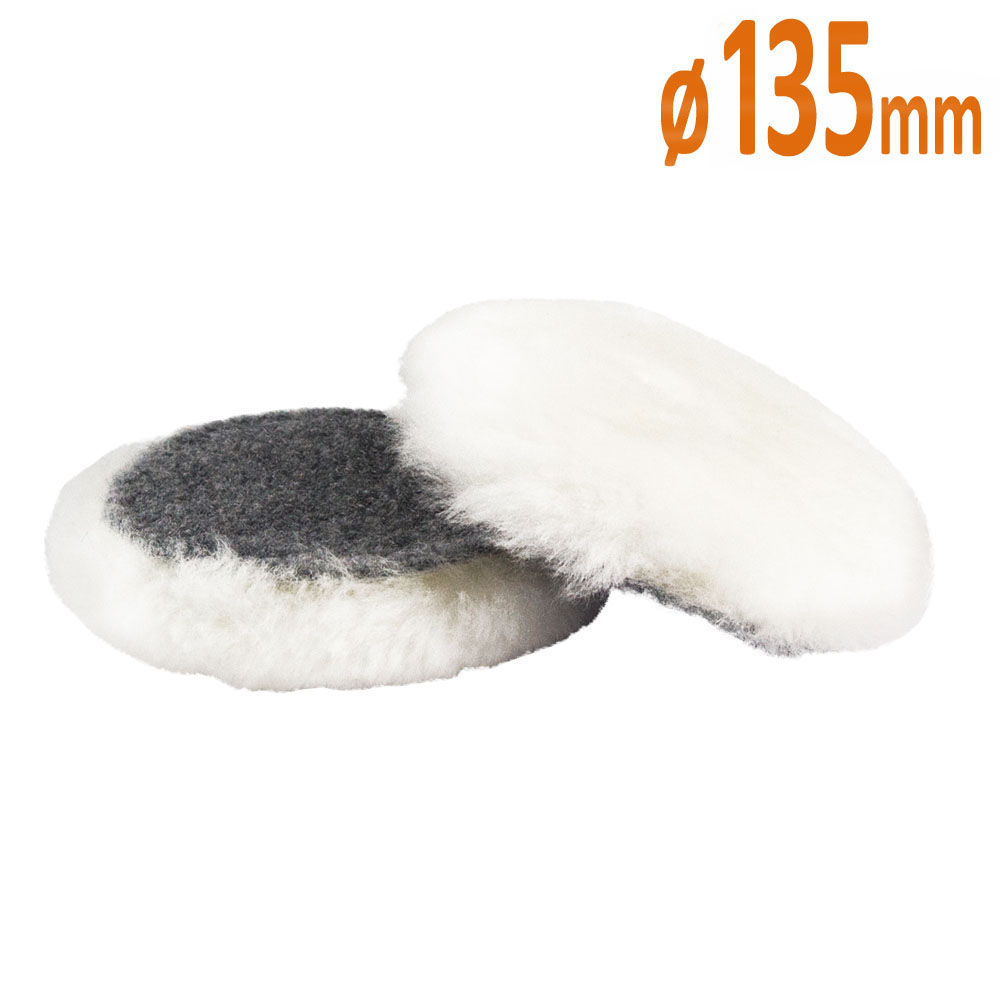 KOLORTECH SUPERPOLISH hosszú szőrű báránybőr polírozókorong, Ø135 mm