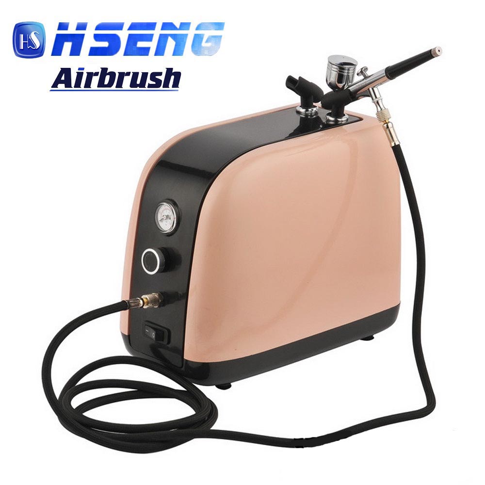 Airbrush szett:  HS-386K kompresszor + airbrush pisztoly HS-30 - extra csendes