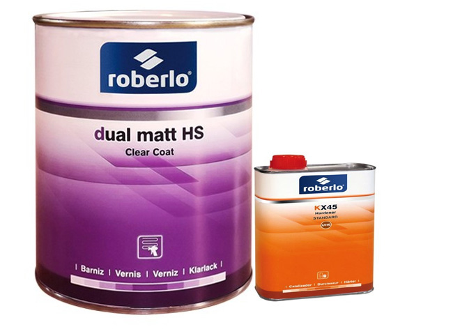 Roberlo Dual matt 1000 ml, matt lakk + edző + hígító