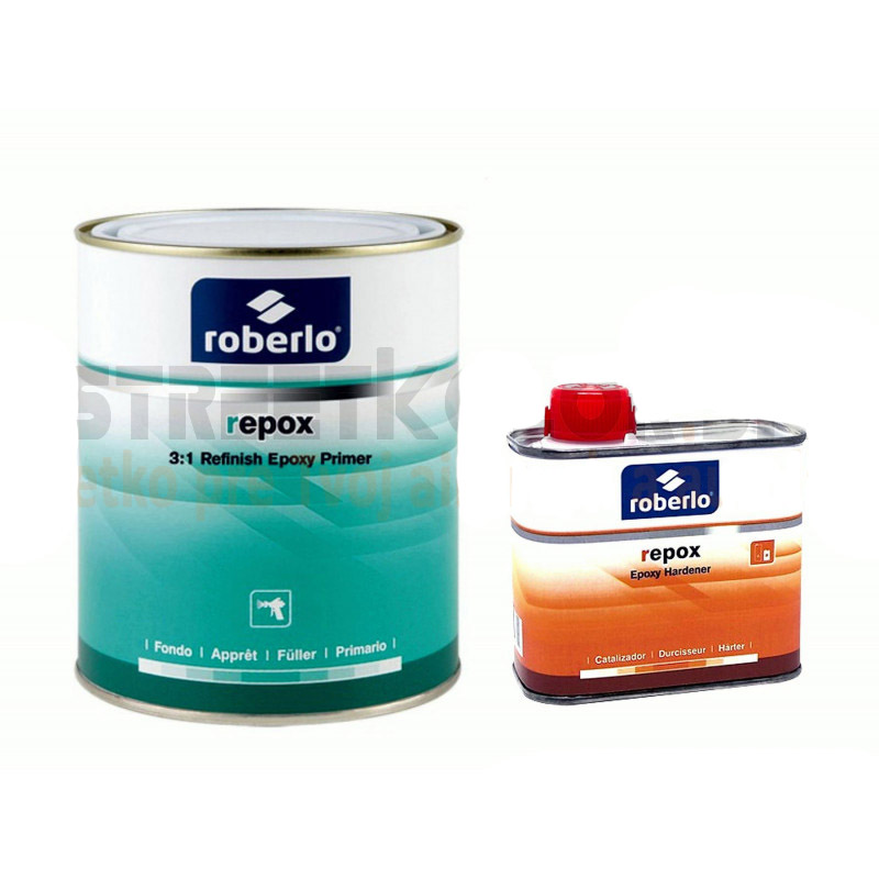 Roberlo repox 2K epoxi alapozó utánfényezés 3:1, 900 ml + 300 ml edző