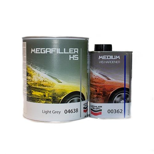 Lechler MEGAFILLER 04638 Szürke Töltőanyag Alacsony Low VOC, 1000 ml + 200ml