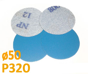 Csiszolópapír excentrikus csiszológéphez, szemcsés P320, átmérő: 50 mm, 1 db
