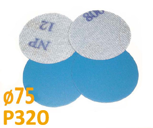 Csiszolópapír excentrikus csiszológéphez, szemcsés P320, átmérő: 75 mm, 1 db