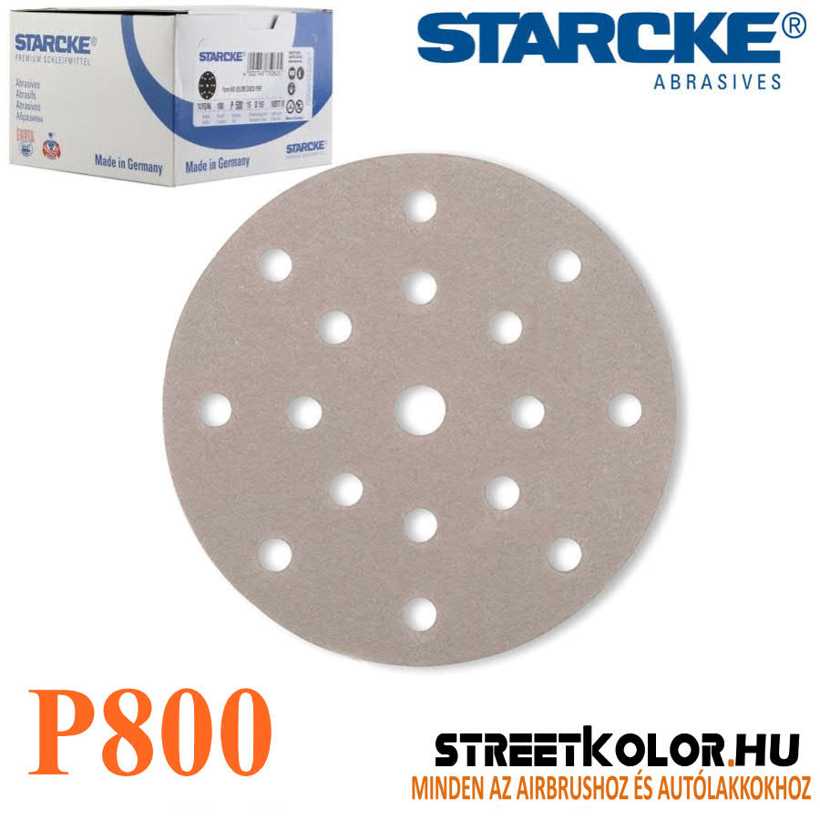 Starcke P800 csiszolótárcsa, 150mm, 15 lyuk, 1db