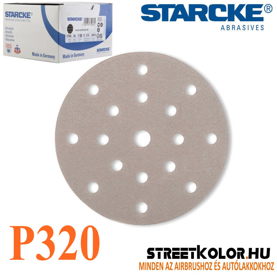 Starcke P320 csiszolótárcsa, 150mm, 15 lyuk, 1db