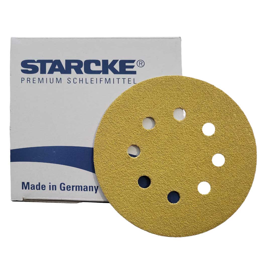 Starcke P240 csiszolótárcsa, 125mm, 8 lyuk, 100 db.