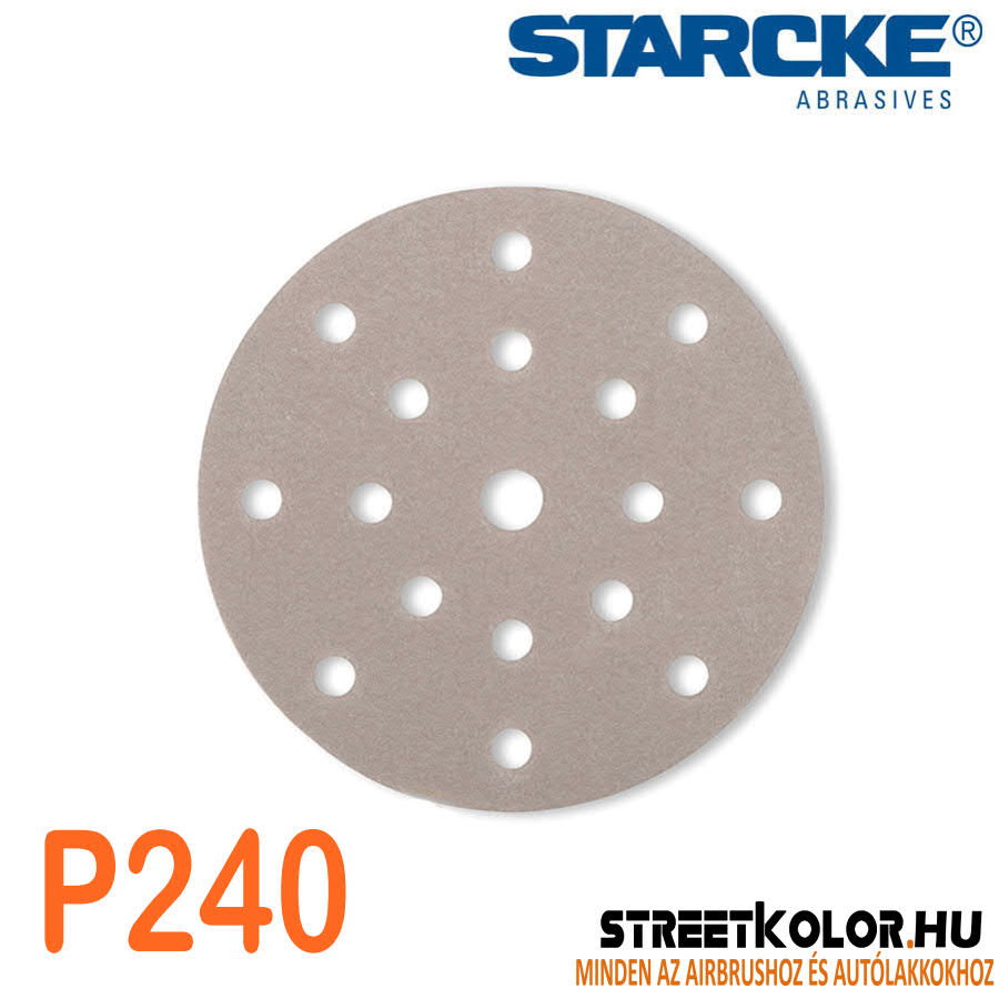 Starcke P240 csiszolótárcsa, 150mm, 15 furat, 100 db.
