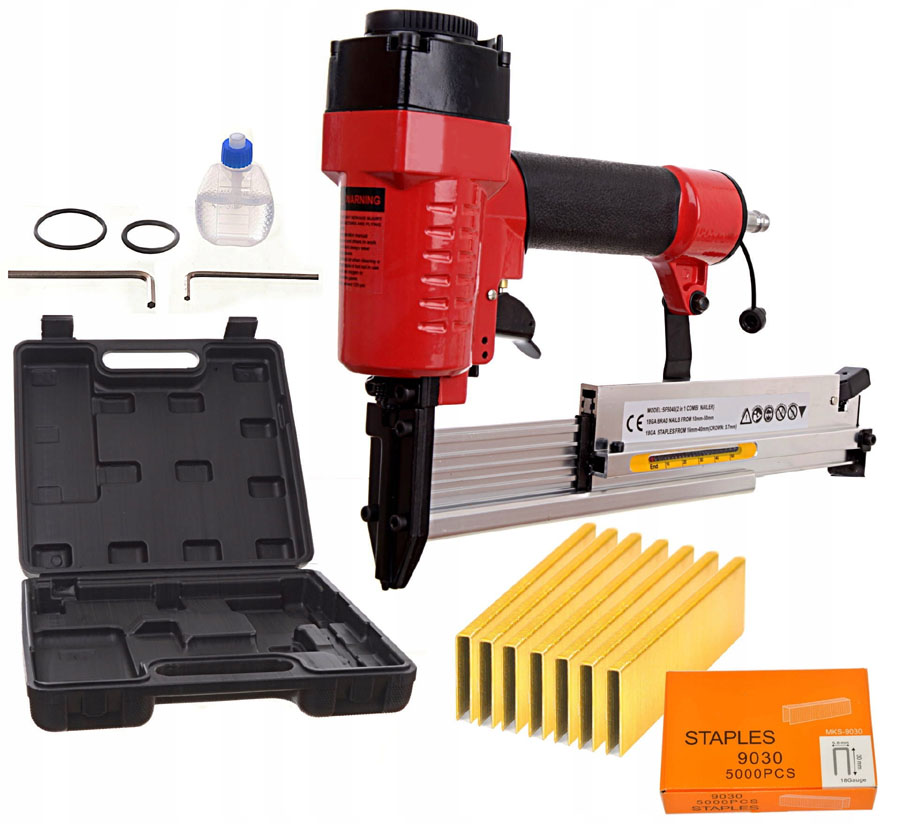 KolorTech NS-5040B pneumatikus szegező és tűzőgép + 5000 tűző